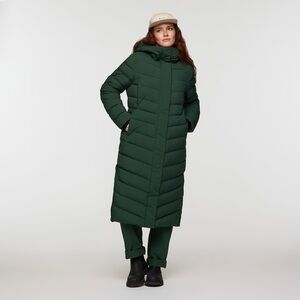 NWT Cotopaxi Alivio Down Long Parka, Small, Cargo Green